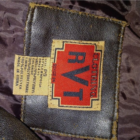 Vintage RVT CLOTHING Faux/Vegan Leather Jacket - Picture 9 of 9